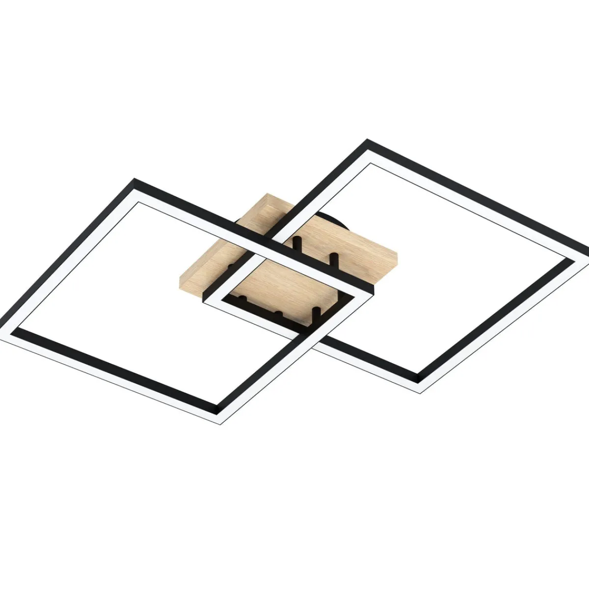 Kjøkkenbelysning Tak|Eglo>Eglo Lomaltas smart connect.z taklampe 4 x 8W 2700-6500K - Svart/Trefarget Svart / Trefarge