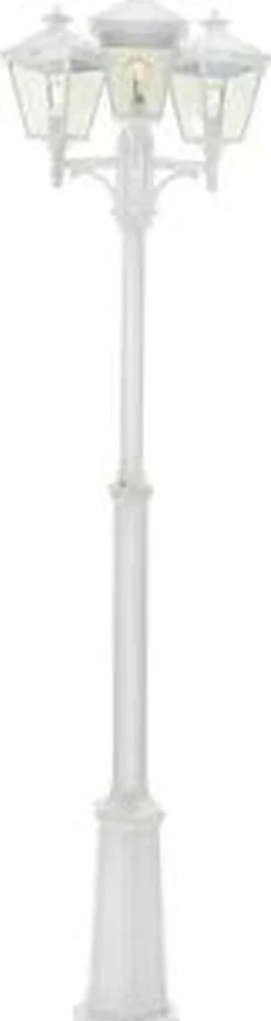 Lightup-Pris|Lyktestolper>Norlys London 483 lyktestolpe 185-275 cm 3 lyktehoder - Hvit