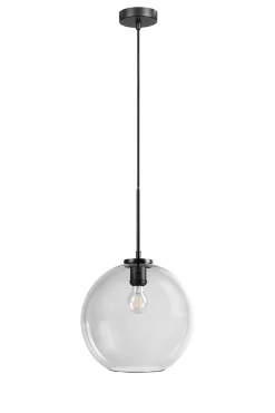 Kjøkkenbelysning Tak|Takpendler>Dyberg Larsen Loop takpendel 30 cm - Svart/Røykfarget Svart / Røyk