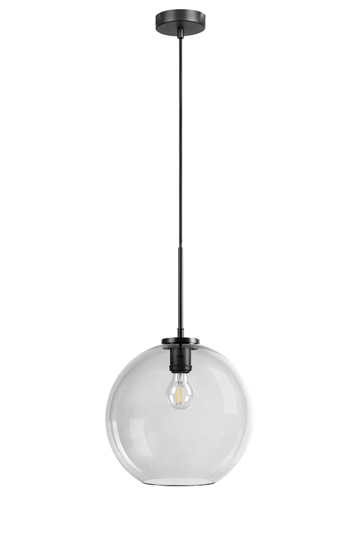 Kjøkkenbelysning Tak|Takpendler>Dyberg Larsen Loop takpendel 30 cm - Svart/Røykfarget Svart / Røyk