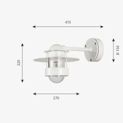 Utelamper - Veggskjold / Plafond|Utelamper - Klassiske Vegglamper>Louis Poulsen Albertslund utendørs vegglampe kort