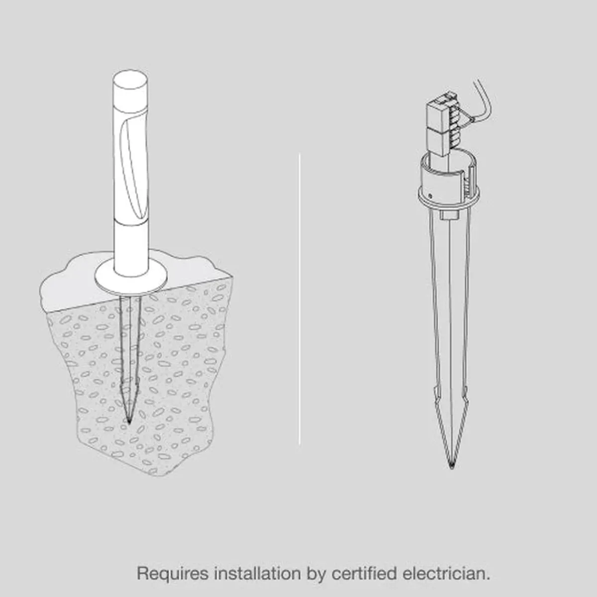 Pullert|Louis Poulsen>Louis Poulsen Flindt Garden med forankringsenhet u/adapter kort