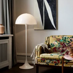 Interiørlamper Gulv|Louis Poulsen>Louis Poulsen Panthella gulvlampe Hvit / Opal