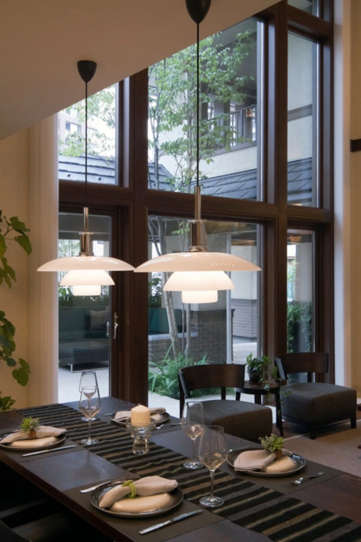 Louis Poulsen|Kjøkkenbelysning Tak>Louis Poulsen PH 41/2-4 Glass Pendel Krom / Opal