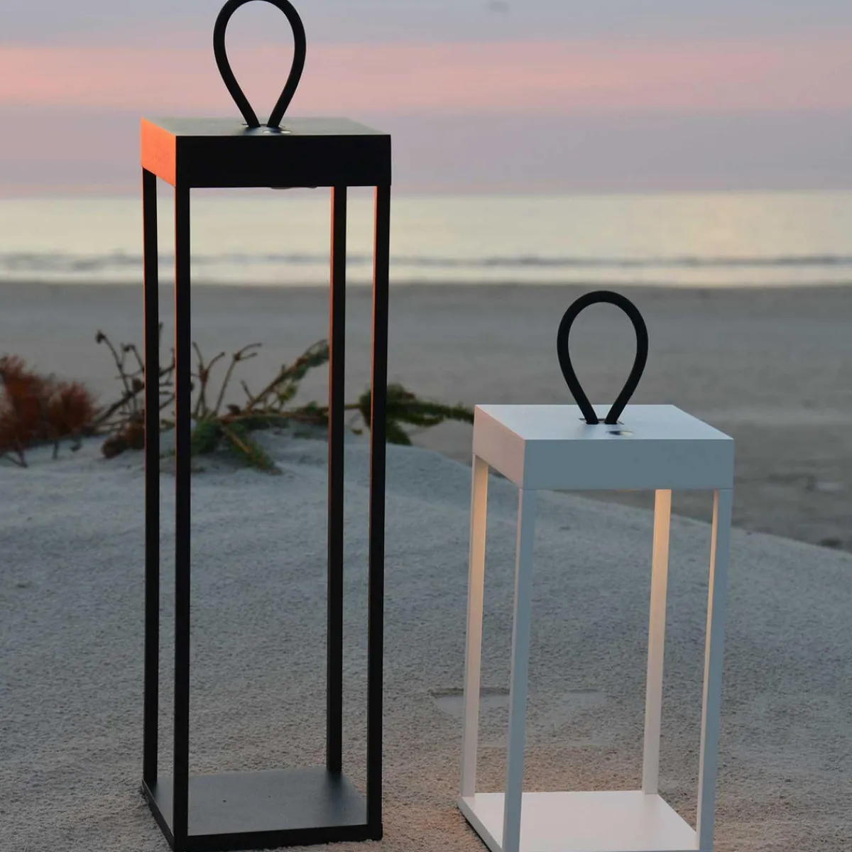 Lykter|Oppladbare Bordlamper>LOOM Design Lucerna lanterne/lykt 30 cm IP65 - Hvit