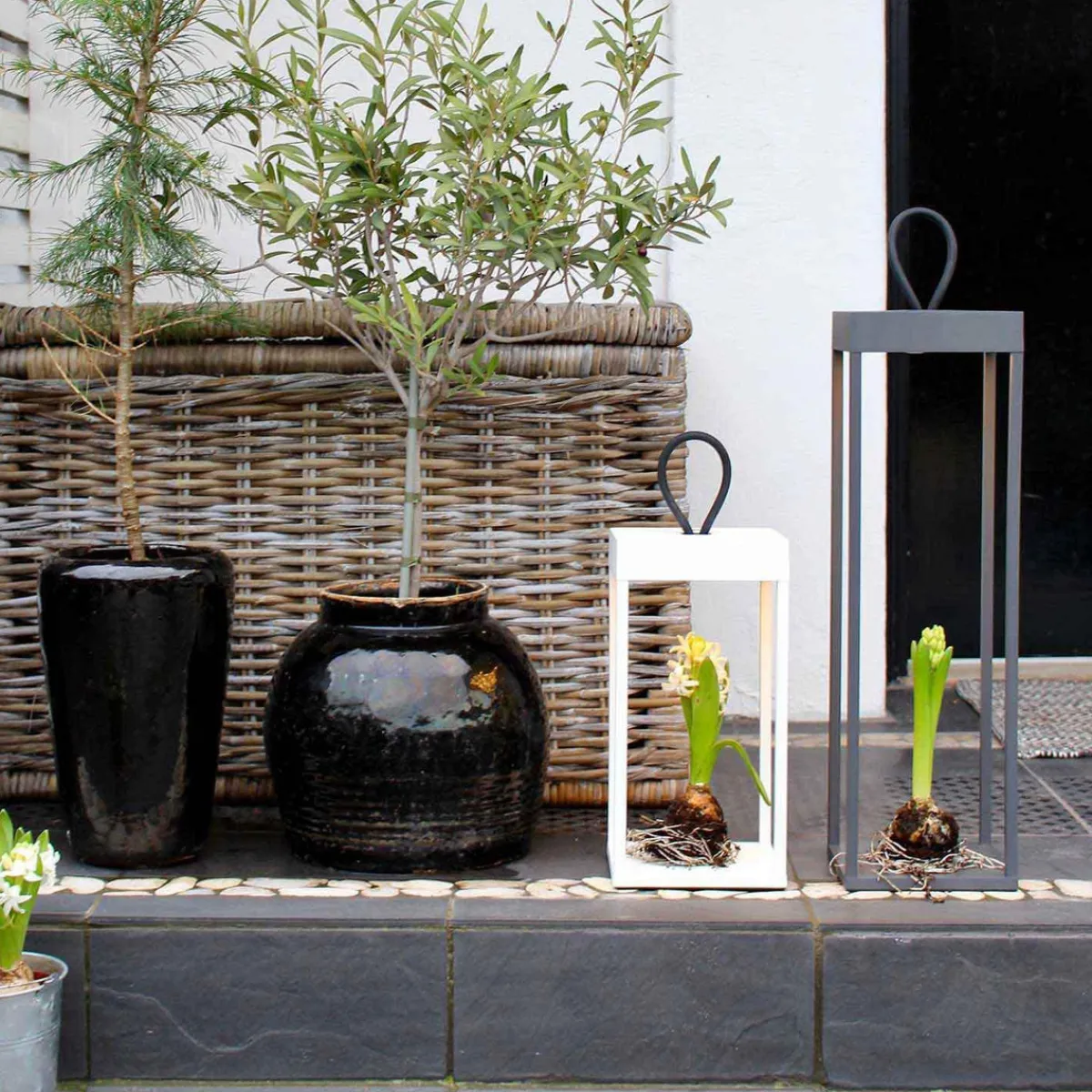 Lykter|Oppladbare Bordlamper>LOOM Design Lucerna lanterne/lykt 30 cm IP65 - Hvit