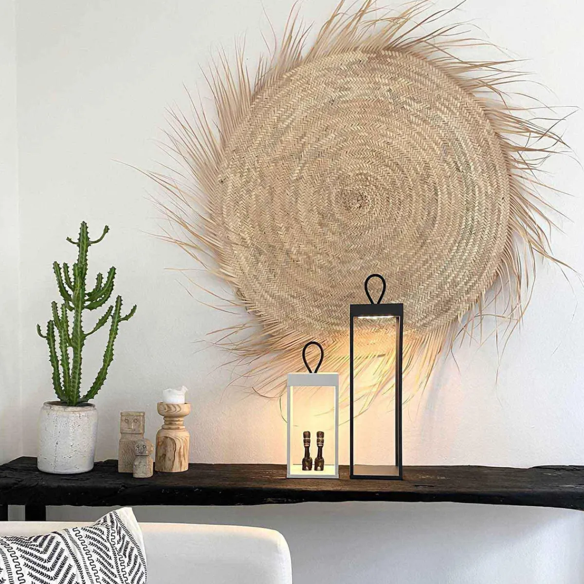 Lykter|Oppladbare Bordlamper>LOOM Design Lucerna lanterne/lykt 30 cm IP65 - Hvit