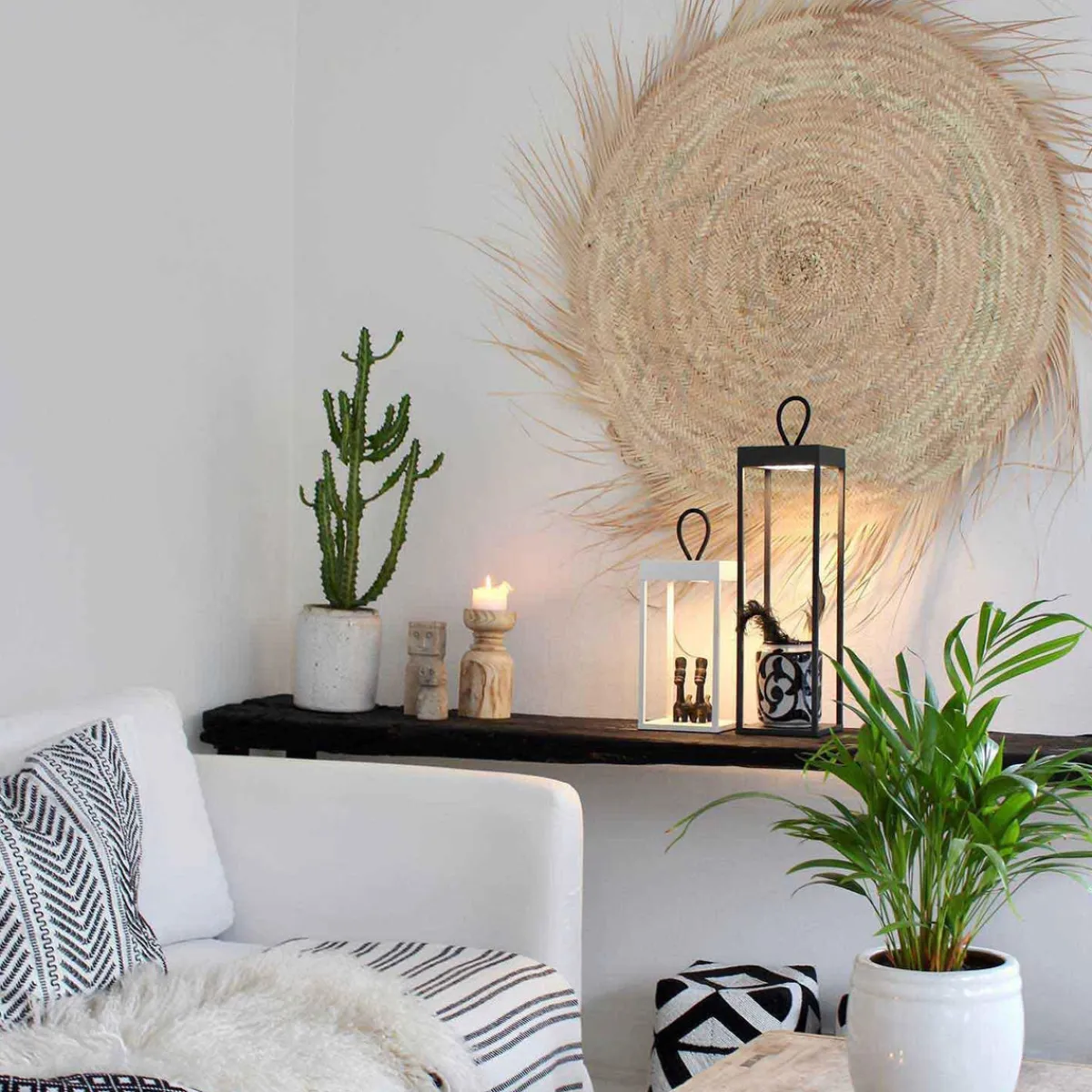 Lykter|Oppladbare Bordlamper>LOOM Design Lucerna lanterne/lykt 30 cm IP65 - Hvit