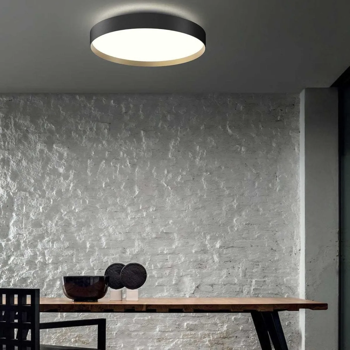 Kjøkkenbelysning Tak|Taklamper / Takplafonder>LOOM Design Lucia taklampe 60 cm 46 watt dimbar - Svart/Gull farget