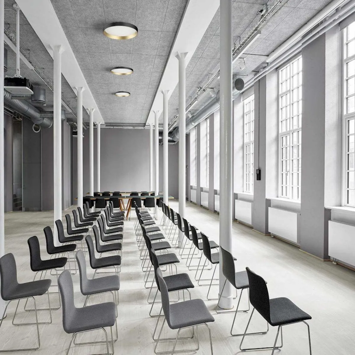 Kjøkkenbelysning Tak|Taklamper / Takplafonder>LOOM Design Lucia taklampe 60 cm 46 watt dimbar - Svart/Gull farget