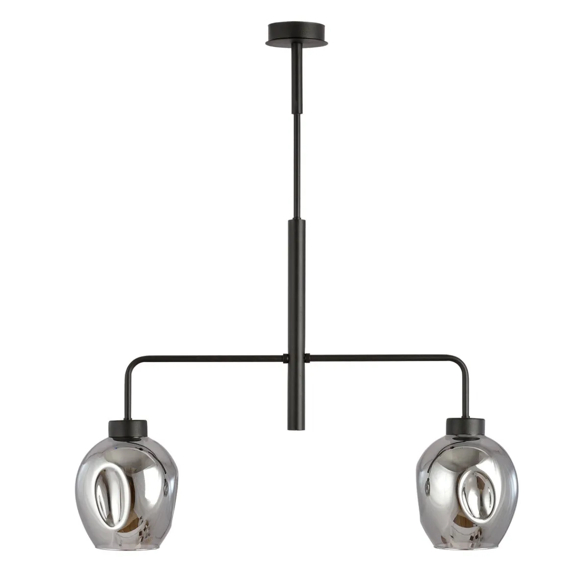 Kjøkkenbelysning Tak|Takpendler>Emibig Lukka takpendel 2 lys- Svart/Røykfarget Svart / Røyk