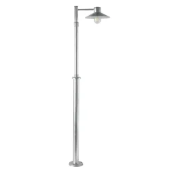 Lightup-Pris|Utelamper Til Kystområder>Norlys Lund stolpe 274 galvanisert stål