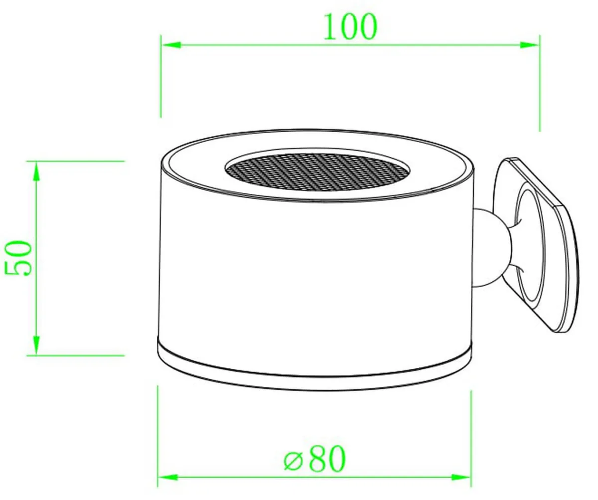 Oppladbare Bordlamper>NorDesign Magneto K2 vegglampe oppladbar 4,5W Grafitt
