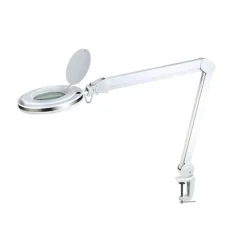 Arbeidslys>Halo Designs Magni bordlampe med klips og forstørrelsesglass 8W LED - Hvit