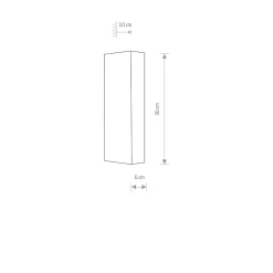 Vegglamper Med Opp/Ned Lys>Nowodvorski Malmø vegglampe opp/ned lys - Svart