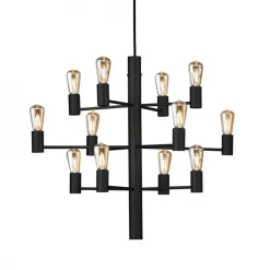 Kjøkkenbelysning Tak|Lysekroner>Herstal Manola 12 ink LED - Svart