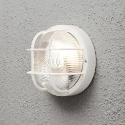 Utelamper - Veggskjold / Plafond>Konstsmide Mantova vegglampe utendørs IP44 - Hvit