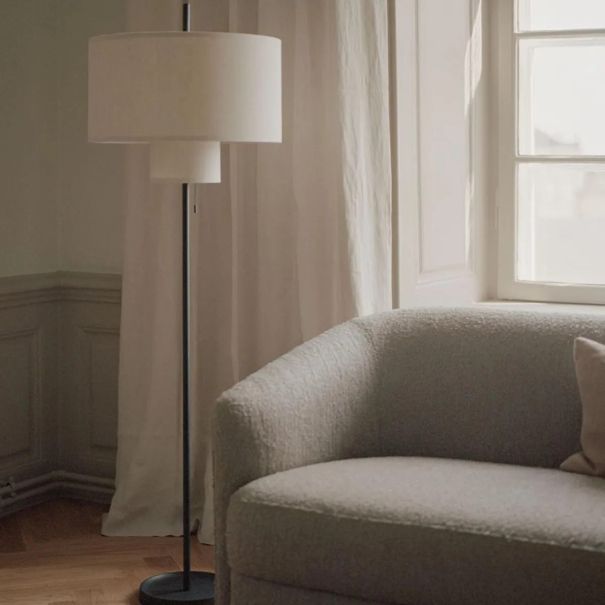 Interiørlamper Gulv>New Works Margin gulvlampe Beige