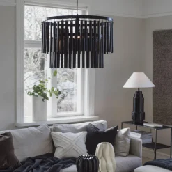 Kjøkkenbelysning Tak|Takpendler>Pr home of Scandinavia Ab Marlow takpendel 90 cm - Svart