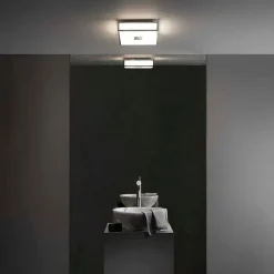 Baderomsbelysning Tak|Kjøkkenbelysning Tak>Astro Lighting Mashiko 300 Square taklampe IP44 - Polert Krom