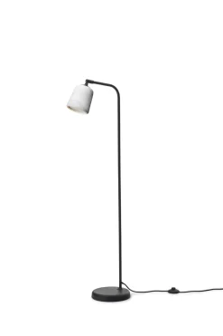 Leselamper Gulv>New Works Material Gulvlampe - Marmor Hvit