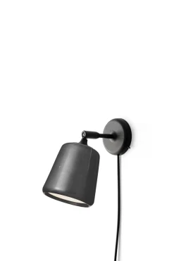 Leselamper>New Works Material Vegglampe - Sort Marmor Svart