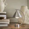 Oppladbare Bordlamper>Ferm Living Meridian bordlampe - stål