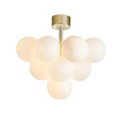 Kjøkkenbelysning Tak|Taklamper / Takplafonder>Marksløjd Merlot taklampe - Messing/Hvit - Messing/ Hvit