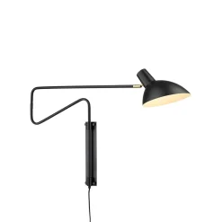 Interiørlamper|Leselamper>Halo Designs Metropole Deluxe vegglampe medium - Svart