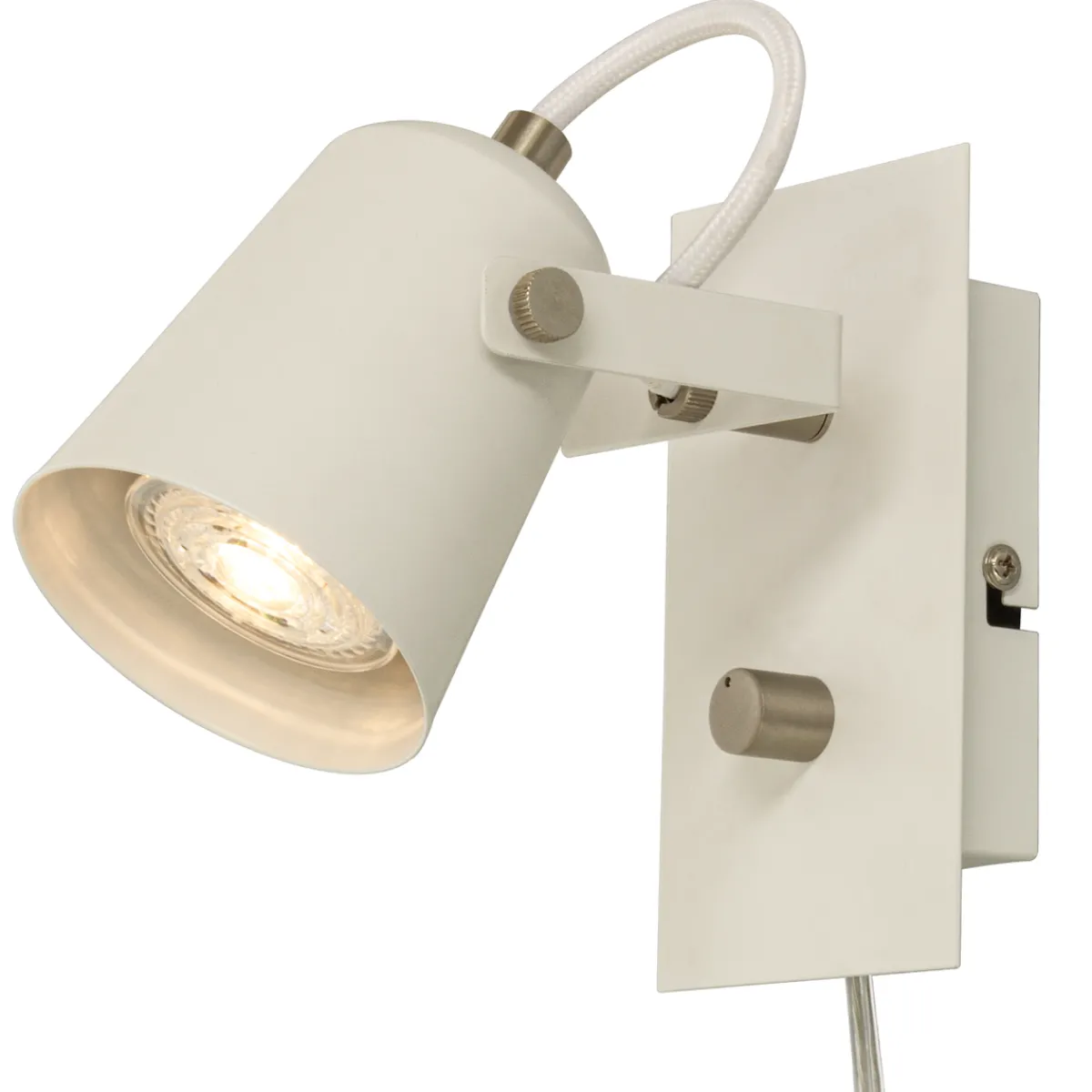Leselamper>Aneta Lighting Metz vegglampe Hvit