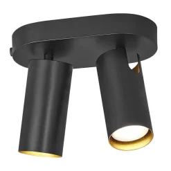 Kjøkkenbelysning Tak|Spotter & Skinner>DFTP Mimi dobbel spot - Svart