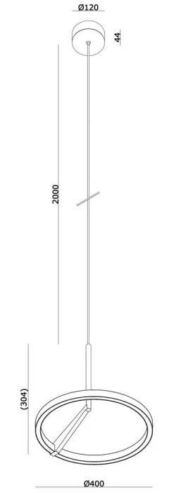 Kjøkkenbelysning Tak|Takpendler>NorDesign Mind 400 takpendel 20W 2700 Kelvin - Dimbar Svart