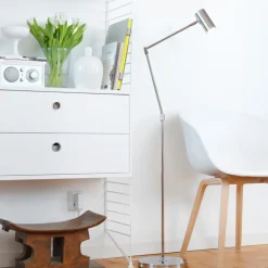 Leselamper Gulv>Örsjö Minipoint gulvlampe Flex - Krom