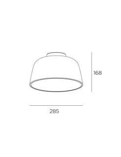 Kjøkkenbelysning Tak|Taklamper / Takplafonder>NorDesign Miso taklampe 28,5 cm - Svart/Gullfarget Svart / Gull