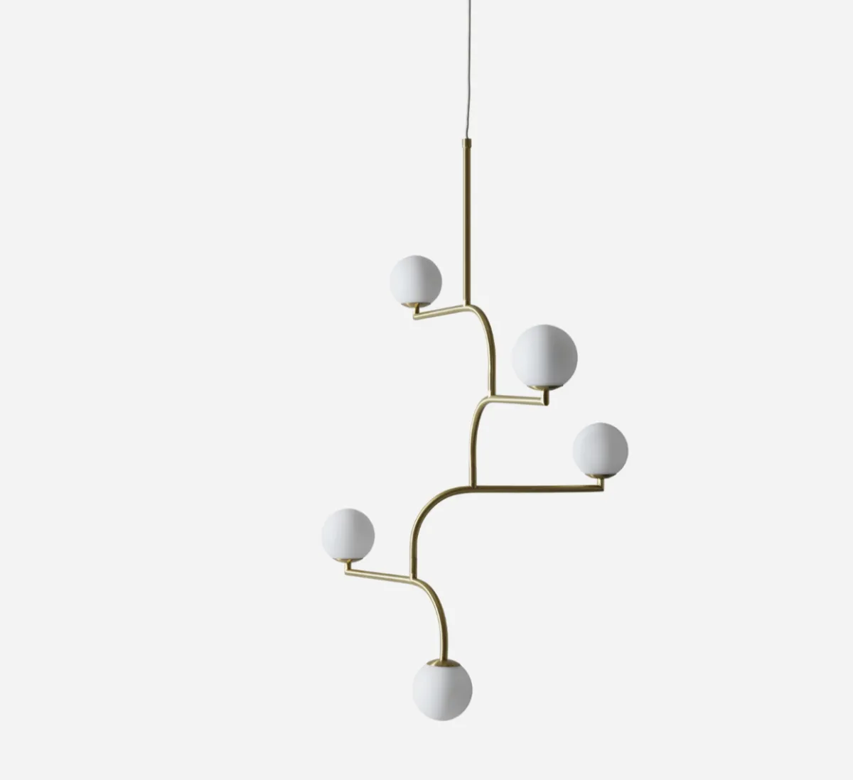 Kjøkkenbelysning Tak|Takpendler>Pholc Mobil 5 taklampe - Messing