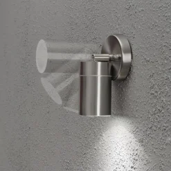 Utelamper Med Opp/Ned Lys>Konstsmide Modena vegglampe ned m/tilt - rustfritt Stål