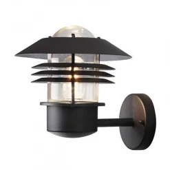 Utelamper - Klassiske Vegglamper>Konstsmide Modena vegglampe opp Svart