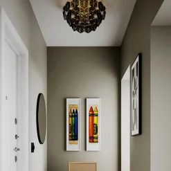 Kjøkkenbelysning Tak|Taklamper / Takplafonder>By Rydens Monarque taklampe - Svart krom