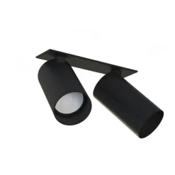 Kjøkkenbelysning Tak|Spotter & Skinner>Nowodvorski Mono dobbel innfelt takspot - Svart