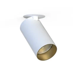 Kjøkkenbelysning Tak|Spotter & Skinner>Nowodvorski Mono enkel innfelt takspot - Hvit/Gullfarget Hvit / Gull