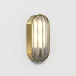 Utelamper Til Kystområder|Utelamper - Veggskjold / Plafond>Astro Lighting Montreal oval vegglampe utendørs IP44 Messing