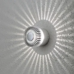 Utelamper - Veggskjold / Plafond>Konstsmide Monza vegglampe utendørs IP54 3W Grå