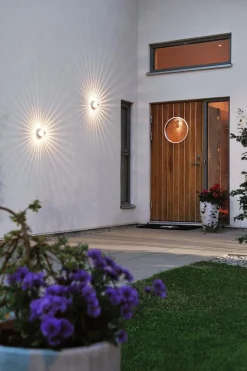 Utelamper - Veggskjold / Plafond>Konstsmide Monza vegglampe utendørs IP54 3W Grå