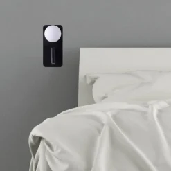 Leselamper|Vegglamper Med Usb>NorDesign Mooni vegglampe USB - Svart