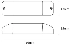 Lightup-Pris|Downlight Tilbehør>Sg Armaturen As Nano driver DC 17W 350MA Fase/pushdim Hvit