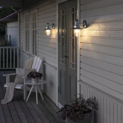 Utelamper - Klassiske Vegglamper>Konstsmide Napoli vegglampe utendørs IP44 - Galvanisert