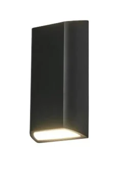 Utelamper Til Kystområder|Utelamper Med Opp/Ned Lys>NorDesign Nemi vegglampe utendørs opp/ned 2x4W IP65 3000K dimbar - grå Grafitt