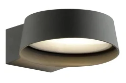 Utelamper Med Opp/Ned Lys>Dyberg Larsen Neptun vegglampe ned utendørs IP54 LED - Svart