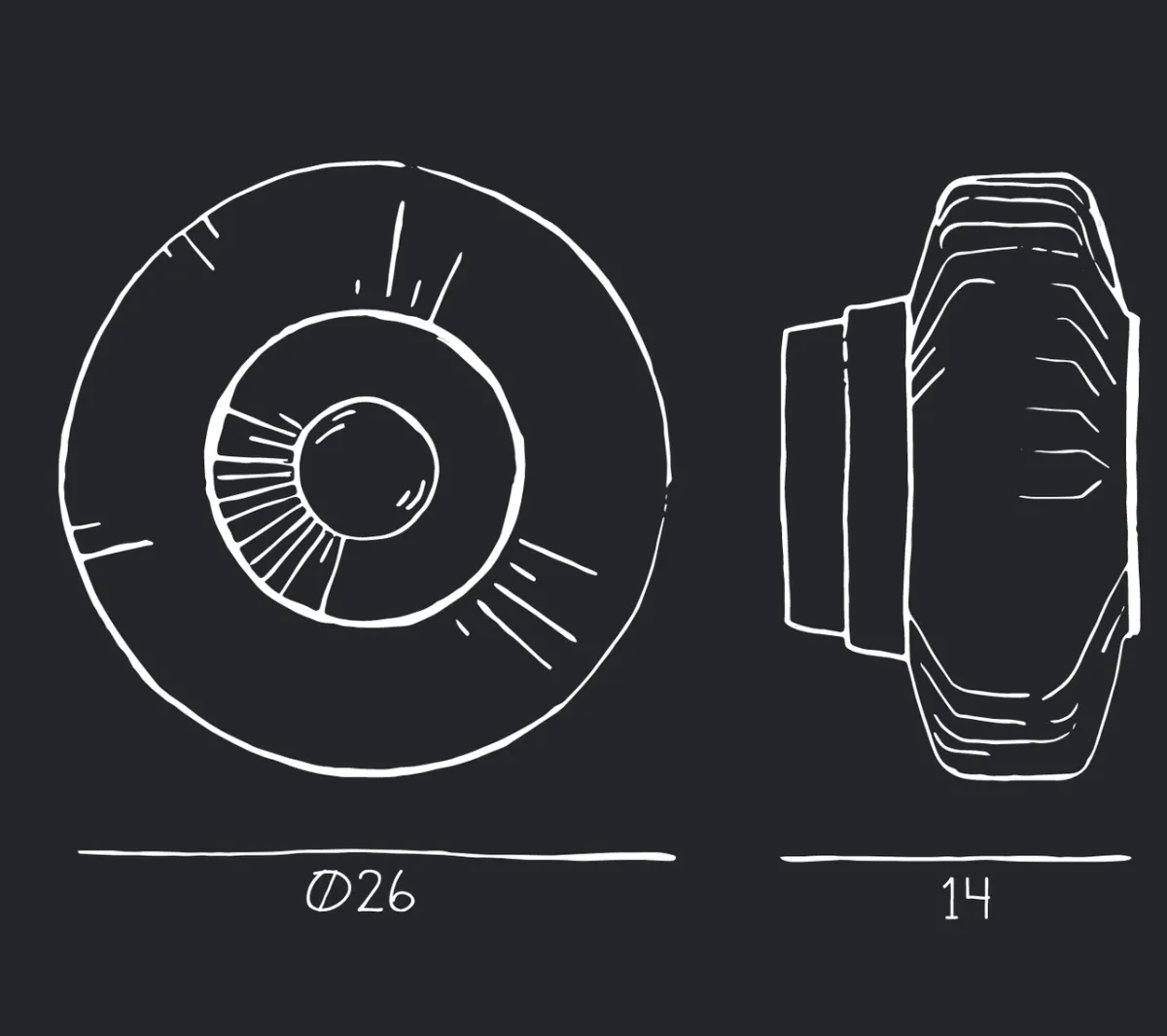 Interiørlamper>Design by Us New Wave Optic 26 Wall Lamp - Rose Rosa