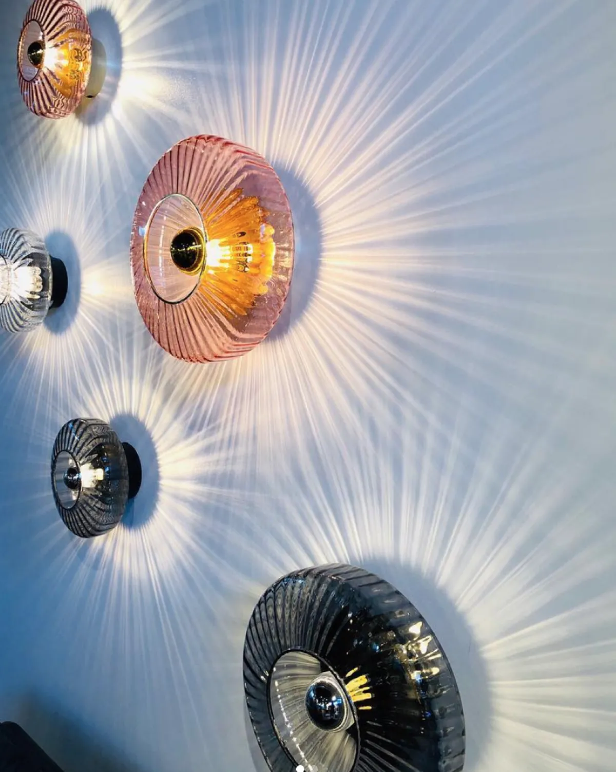 Interiørlamper>Design by Us New Wave Optic XL Wall Lamp - Smoke